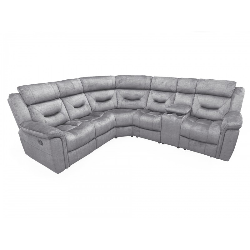 VL Dudley Corner Group Recliner - Grey (4 Pcs) (Nett)